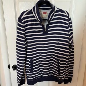Levi’s XL Quarter Zip Striped Sweater
